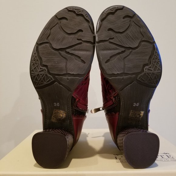 Spring Step L'ARTISTE LIZEIT bootie. Bordeaux Multi Size EU 35 US 5 - Picture 8 of 9